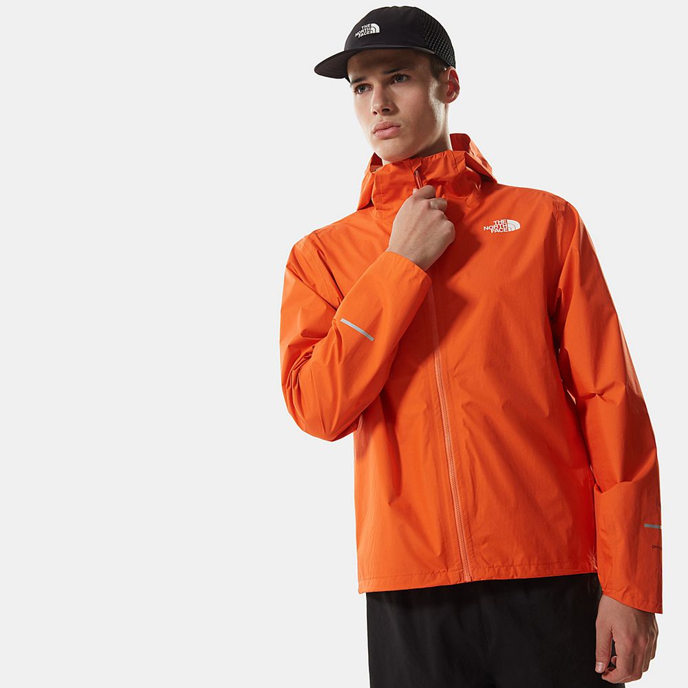 The North Face Lightweight Shell Jackets Mens Australia - The North Face First Dawn Orange Running &